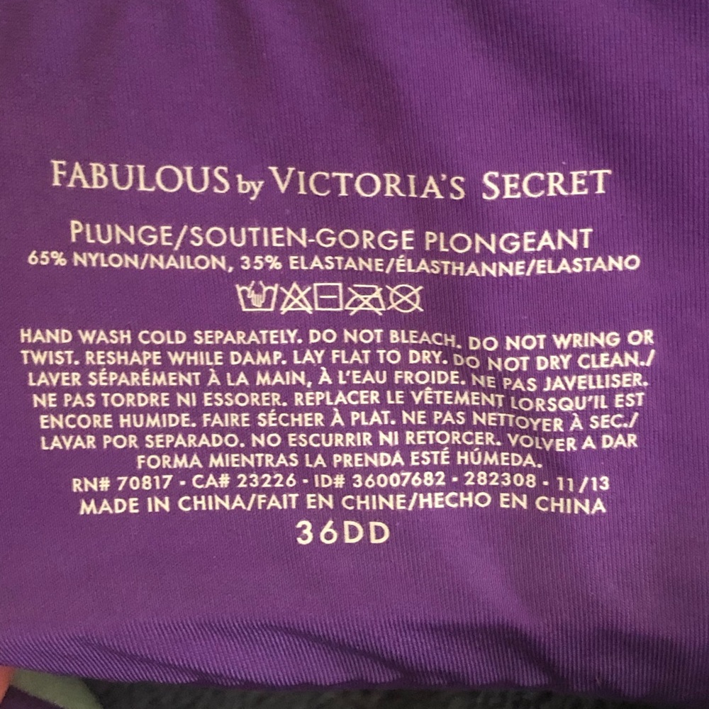 36DD Victoria’s Secret Fabulous Bra